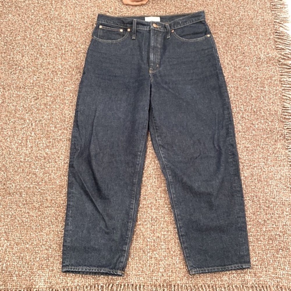 Madewell Dark Rinse Balloon Jeans